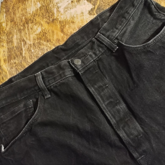 Levi's 501 Men's Black Denim Jeans size 40 x 30 Button Fly - Picture 4 of 5